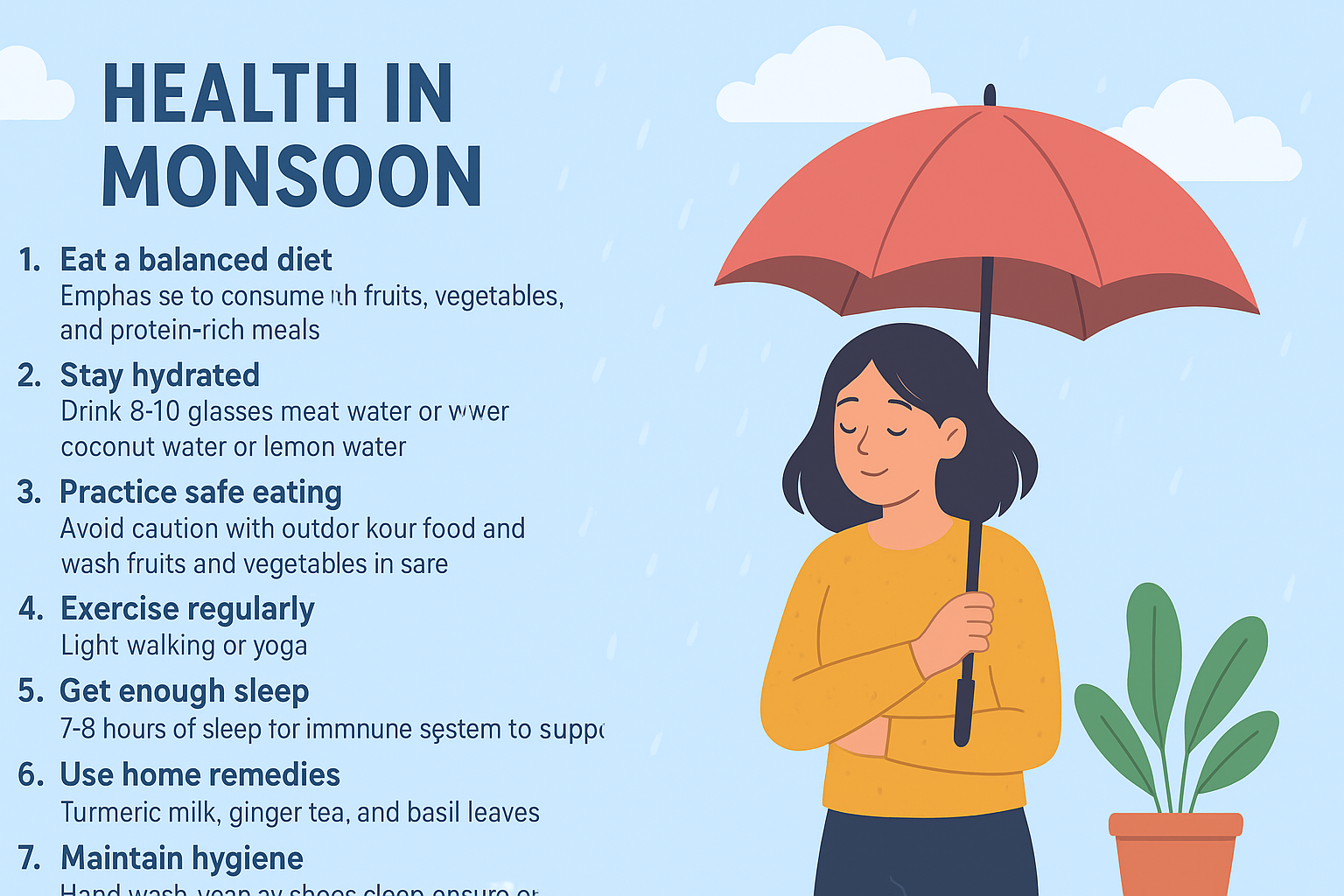 Monsoon health tips to boost immunity and stay safe from infections