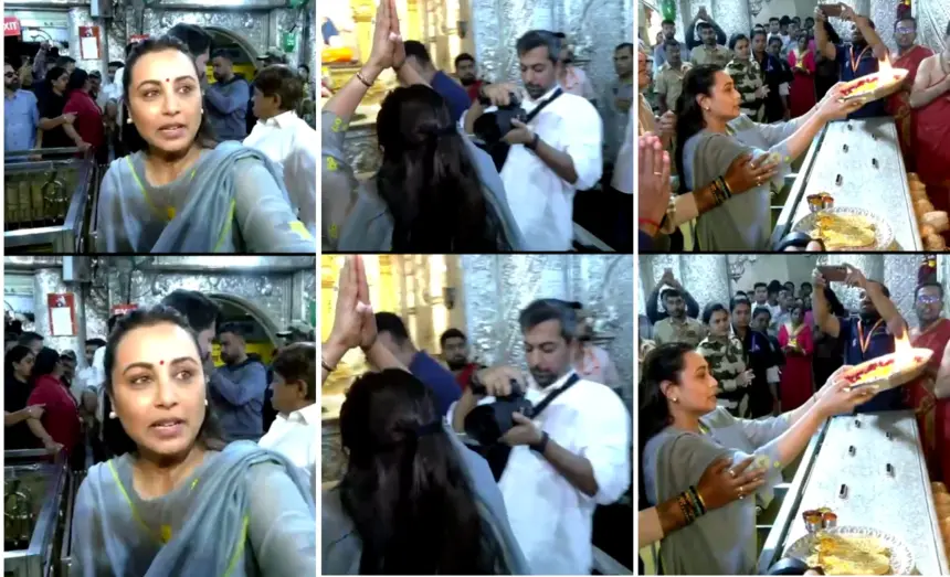 Rani Mukerji Dagdusheth Ganpati Visit