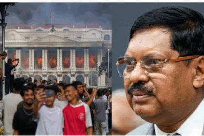 CJI B.R. Gavai and Supreme Court judges discussing India’s constitutional stability amid regional political unrest.