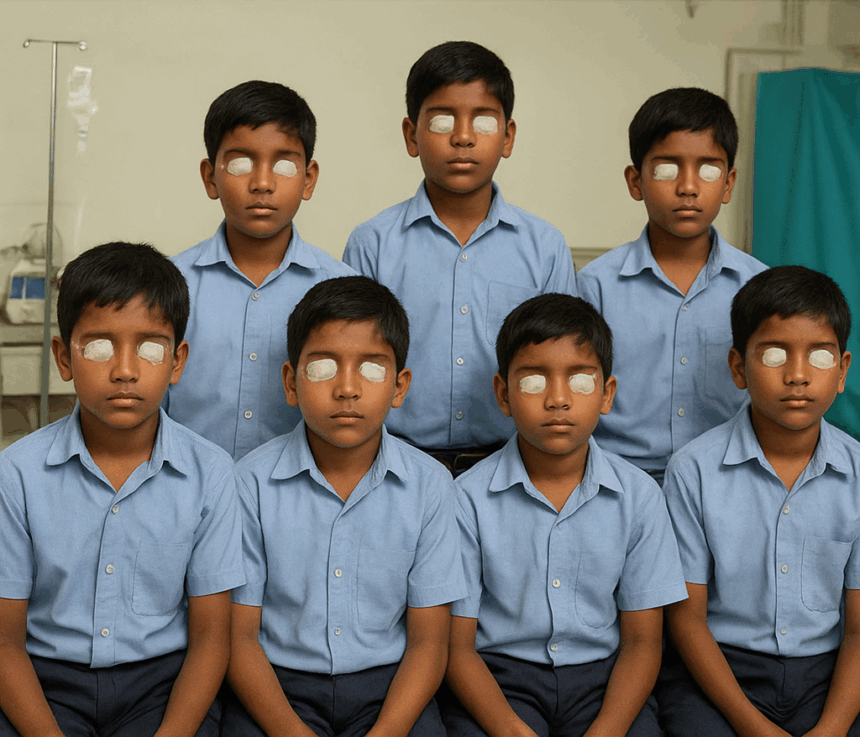 8 students in Odisha hospitalised after eyes sealed with Fevikwik