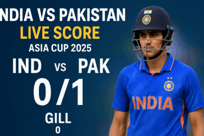 एशिया कप 2025 में भारत और पाकिस्तान के बीच रोमांचक मुकाबला, शुभमन गिल बल्लेबाजी करते हुए और अब्रार अहमद गेंदबाजी करते हुए। हार्दिक पांड्या मैदान पर बल्लेबाजी और गेंदबाजी में सक्रिय। युवा भारतीय टीम मैच के लिए तैयार।