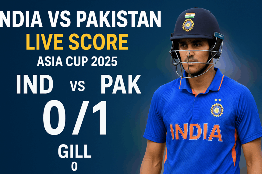 एशिया कप 2025 में भारत और पाकिस्तान के बीच रोमांचक मुकाबला, शुभमन गिल बल्लेबाजी करते हुए और अब्रार अहमद गेंदबाजी करते हुए। हार्दिक पांड्या मैदान पर बल्लेबाजी और गेंदबाजी में सक्रिय। युवा भारतीय टीम मैच के लिए तैयार।
