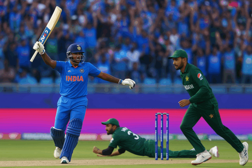 India cricket team celebrating victory against Pakistan in Asia Cup 2025