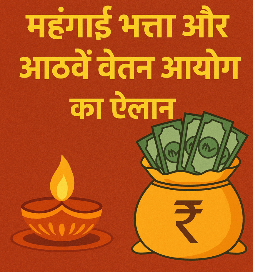 UP government announces DA hike and 8th pay commission preparation ahead of Diwali for employees and pensioners.