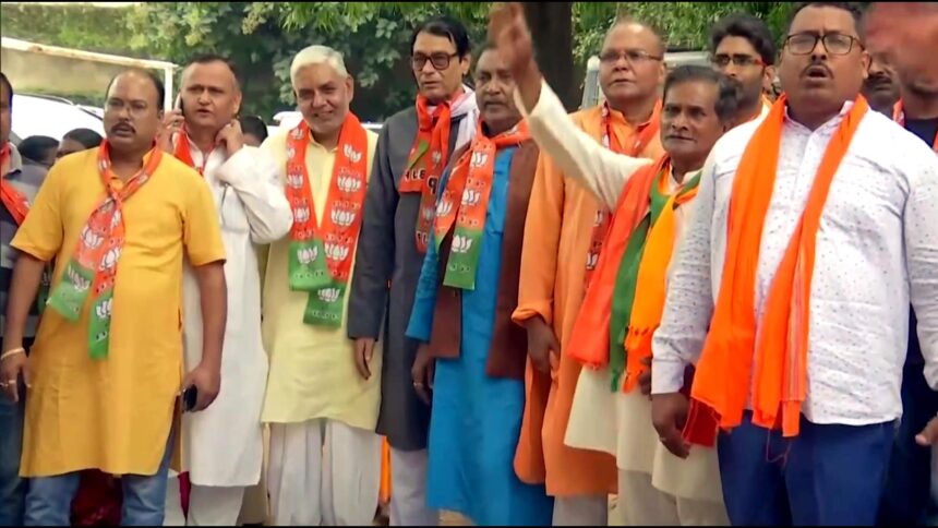 BJP protest in Ranchi, Jharkhand over Surya Hansda encounter with Babulal Marandi participating
