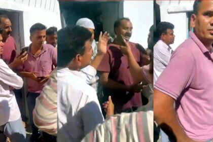 अहमदगढ़ थाना क्षेत्र के गांव चेहला में पुलिस के सामने रेप के आरोपी को भागते हुए देखा गया।