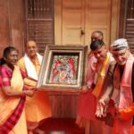 महामहिम राष्ट्रपति द्रौपदी मुर्मु ठाकुर बांके बिहारी मंदिर में दर्शन करते हुए