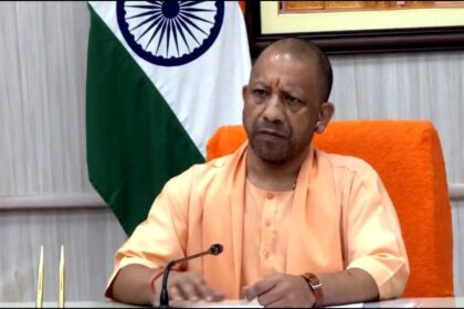 Yogi Adityanath announcing Bijli Bill Rahat Yojana for electricity consumers in Uttar Pradesh