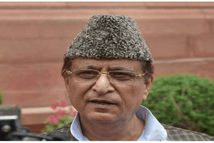Azam Khan speaking to media after release