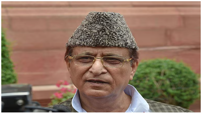 Azam Khan speaking to media after release