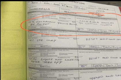 एयर इंडिया की वायरल लॉग-बुक एंट्री — Cockroach Hanged Until Death, सोशल मीडिया पर यूज़र्स की मजेदार प्रतिक्रियाएं