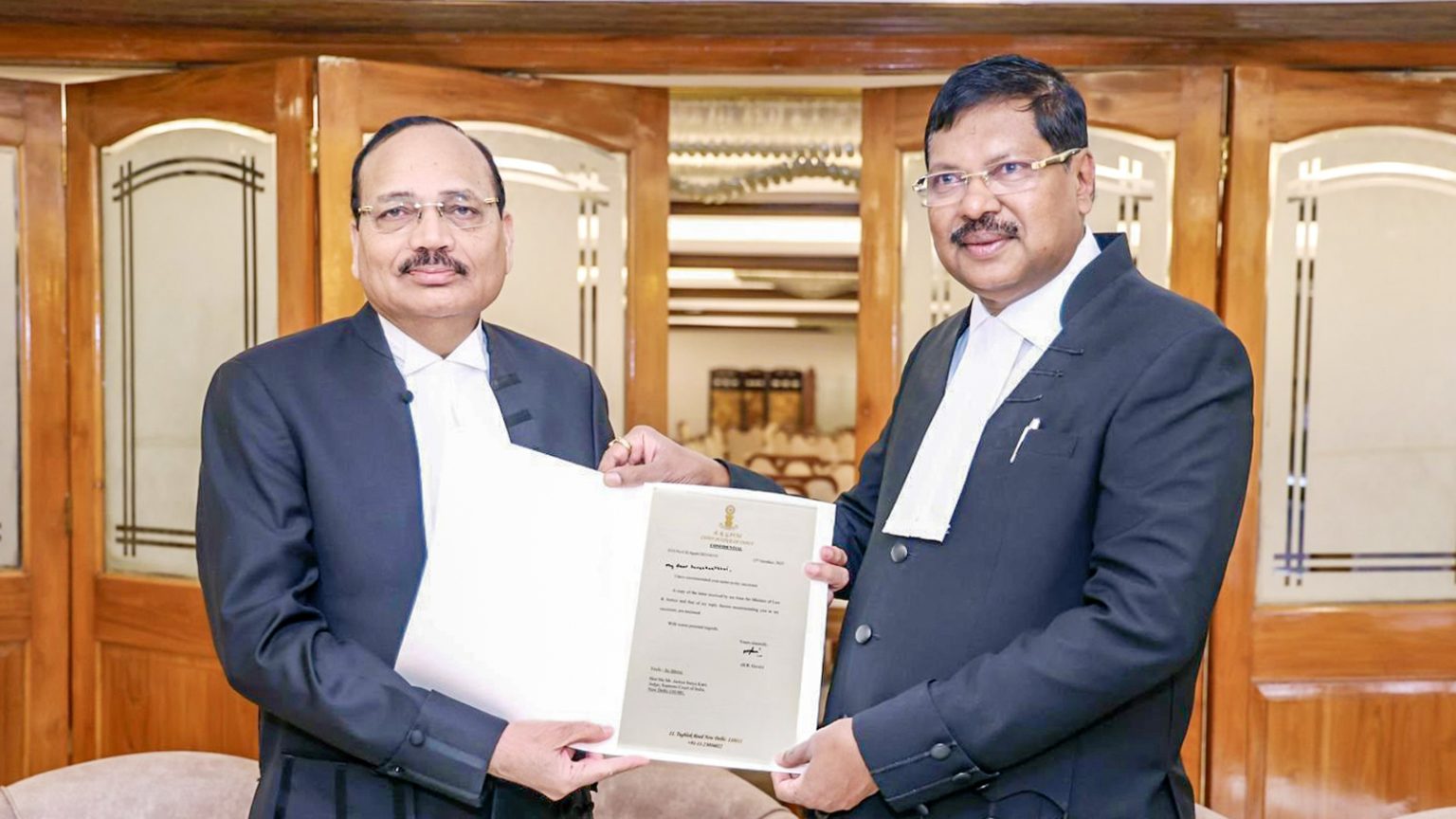 Justice Suryakant has been appointed as the new Chief Justice of India – a notification issued by President Droupadi Murmu stating that he will assume office from November 24, 2025.