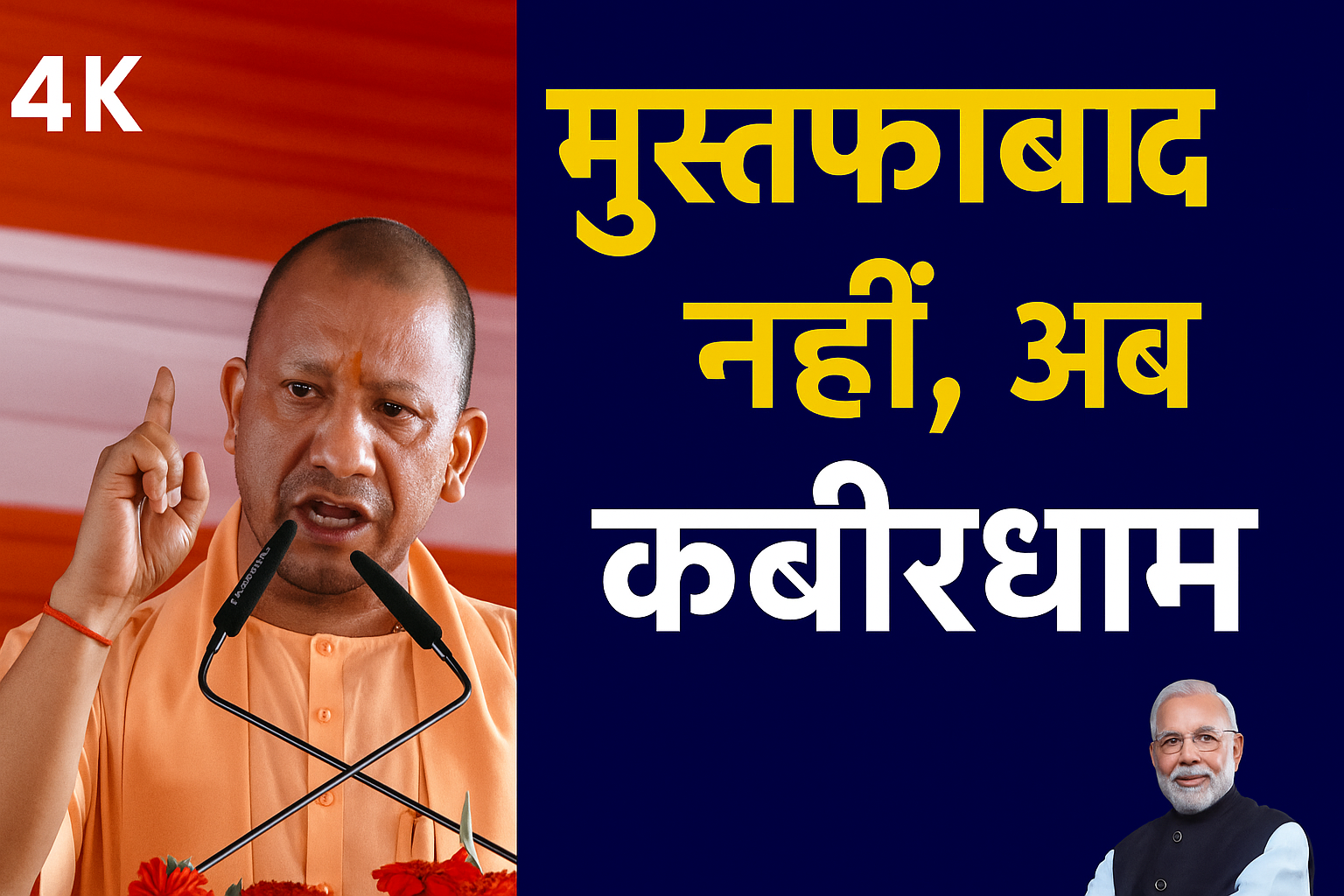 मुस्तफाबाद से कबीरधाम नाम परिवर्तन की घोषणा के दौरान भाषण देते नेता