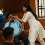 PHOTO: AI DUSU leader Deepika Jha slaps DU professor Sujit Kumar inside BR Ambedkar College principal office, Delhi