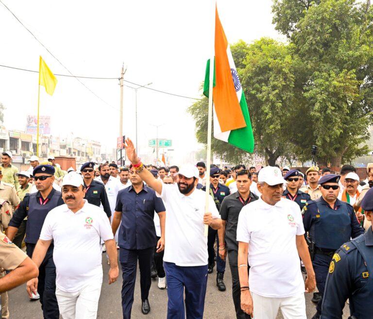 हरियाणा के मुख्यमंत्री नायब सिंह सैनी ने ‘राष्ट्रीय एकता दिवस’ पर ‘रन फॉर यूनिटी’ को किया रवाना