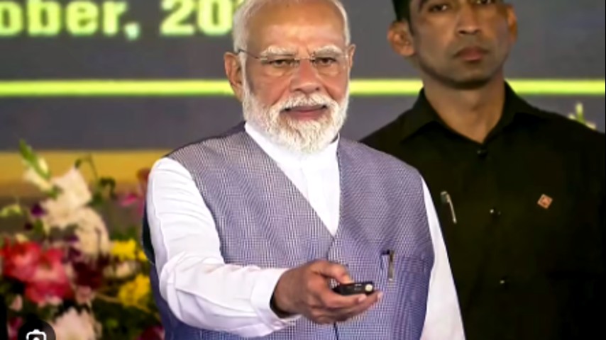 PM Modi inaugurating development projects in Kurunool, Andhra Pradesh