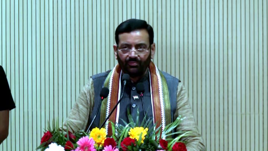 Haryana Chief Minister Naib Singh Saini launching 'Mhari Sadak' mobile app in Panchkula to improve road infrastructure and public grievance redressal.