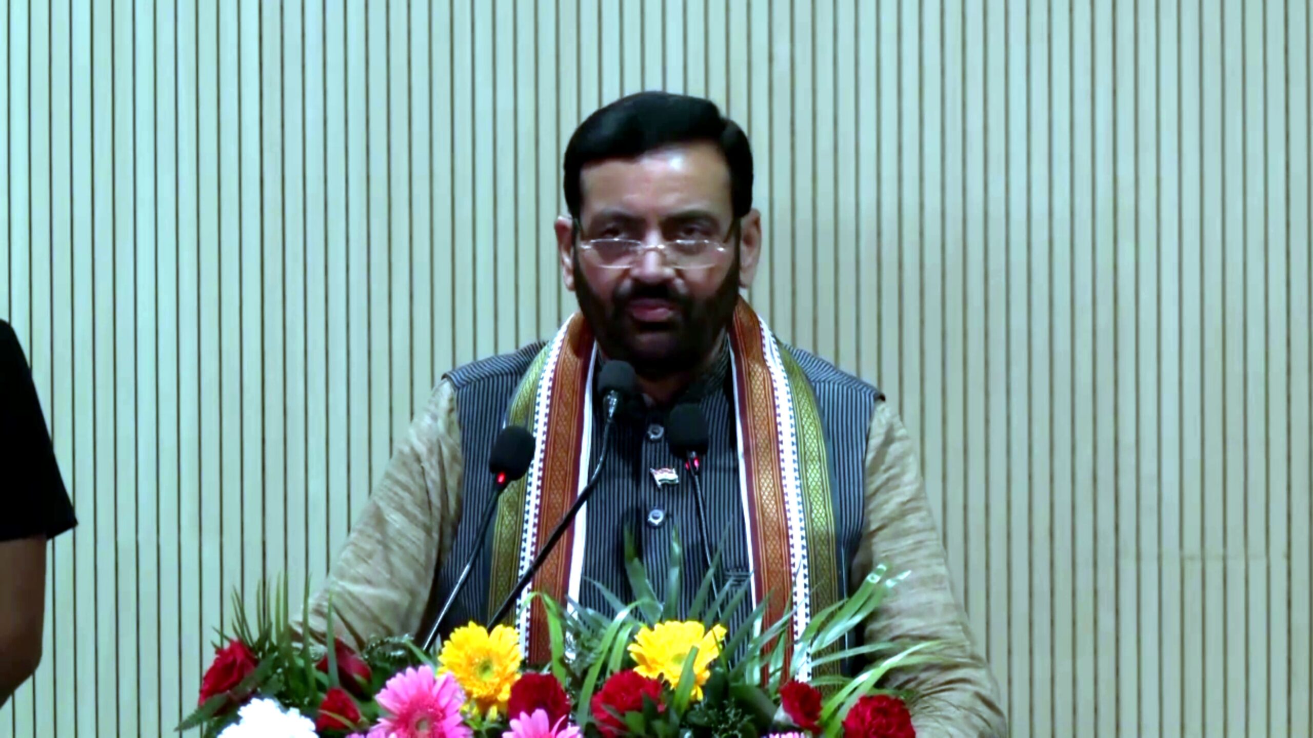 Haryana Chief Minister Naib Singh Saini launching 'Mhari Sadak' mobile app in Panchkula to improve road infrastructure and public grievance redressal.