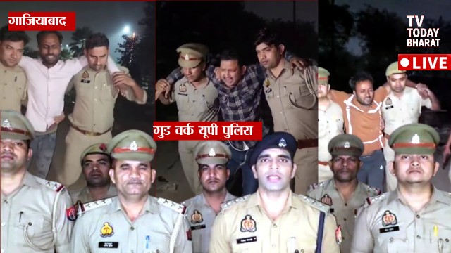 गाजियाबाद पुलिस एनकाउंटर में गिरफ्तार तीन टप्पेबाज, हथियार और नकदी बरामद