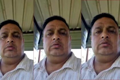 Rohtak Police ASI Sandeep Lathar, who committed suicide, raising allegations against IPS officer V Poonam Kumar, with reference to his video message supporting former SP Narendra Bijarnia.