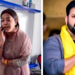 Pawan Singh speaking at a press conference about personal and political issues