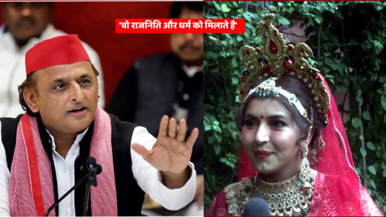 Ishika Taneja मीडिया में Akhilesh Yadav पर तंज करती हुईं, CM Yogi Adityanath की तारीफ करती हुईं।