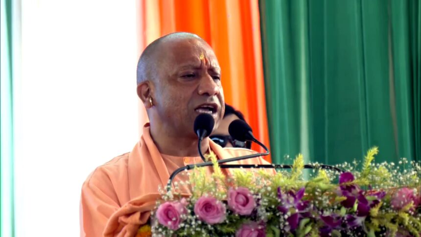 UP CM Yogi Adityanath unveiling statues of South Indian saints at Brihaspati Kund, Ayodhya