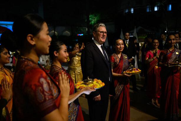 UK PM Keir Starmer lighting diya in Mumbai, extending Diwali and Bandi Chhor Divas greetings to Indians across the world