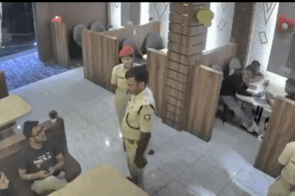 बिहार बारसोई रेस्तरां में पुलिस जांच विवाद का वायरल वीडियो