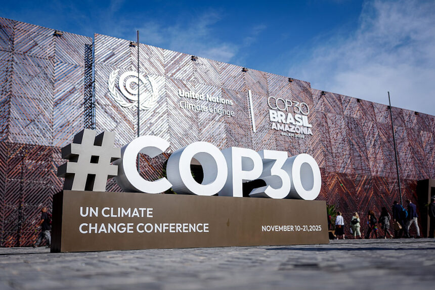 World leaders gather in Belem, Brazil, for COP30 UN Climate Summit 2025, discussing global warming, Amazon rainforest protection, and climate action commitments.