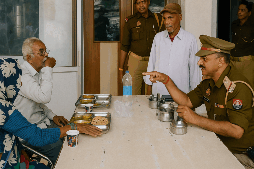 पुलिस की सकारात्मक छवि, एटा इंसानियत कहानी, बुजुर्ग सहायता