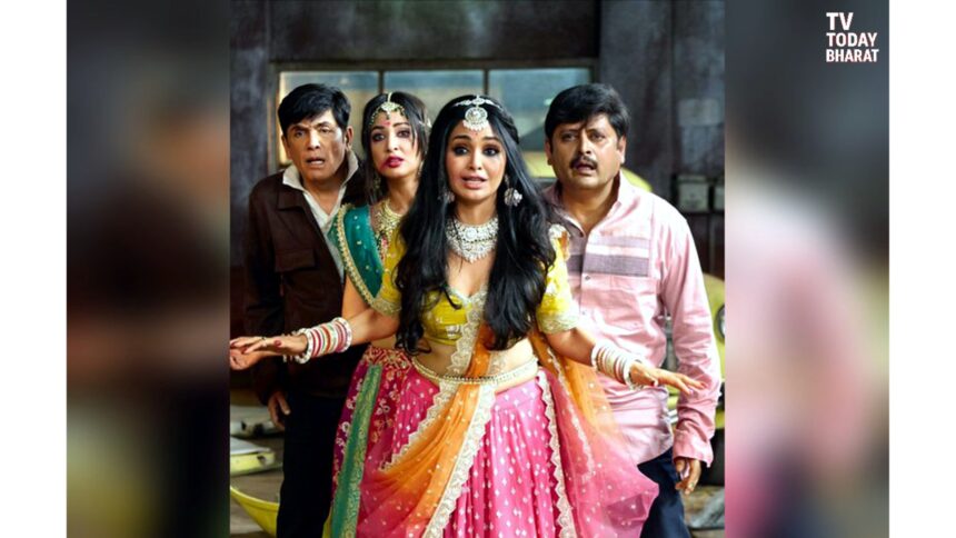 Poster of ‘Bhabiji Ghar Par Hain – Fun On The Run’ featuring the original cast announcing the movie release on February 6, 2026