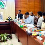 Officials during Yamuna Authority’s 87th Board Meeting discussing development projects, Jewar Airport connectivity, and housing plans in Greater Noida.