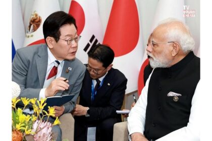 PM Modi meeting South Korean President Lee Jae Myung at G20 Johannesburg