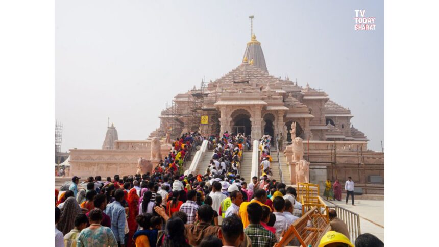 Ayodhya Ram Temple decorated with flowers and lights ahead of PM Modi’s grand flag-hoisting ceremony