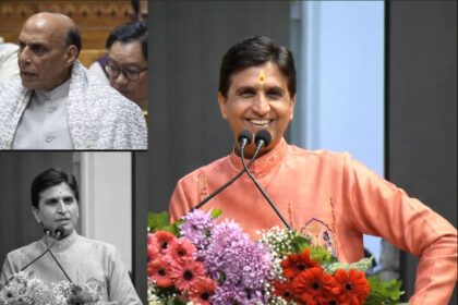 Kumar Vishwas recalling a Lok Sabha incident involving Rajnath Singh and a debate on parliamentary decorum