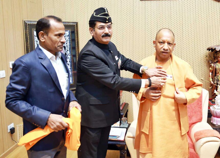Yogi Adityanath saluting Armed Forces on Flag Day and expressing condolences for Goa accident victims