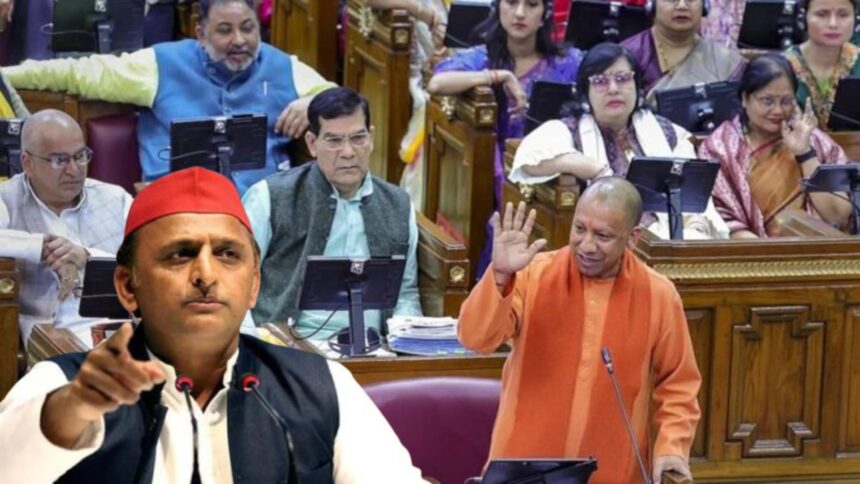 UP Assembly session clash between CM Yogi Adityanath and Akhilesh Yadav over “two samples” remark in Lucknow