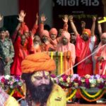 Dhirendra Shastri delivering the message “Ghazwa-e-Hind Nahi, Bhagwa-e-Hind” at Sanatan Sanskriti Sansad in Kolkata
