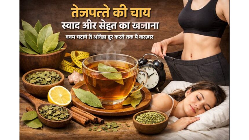 तेजपत्ते की चाय का कप, Bay Leaf Tea Benefits for health, weight loss and better sleep
