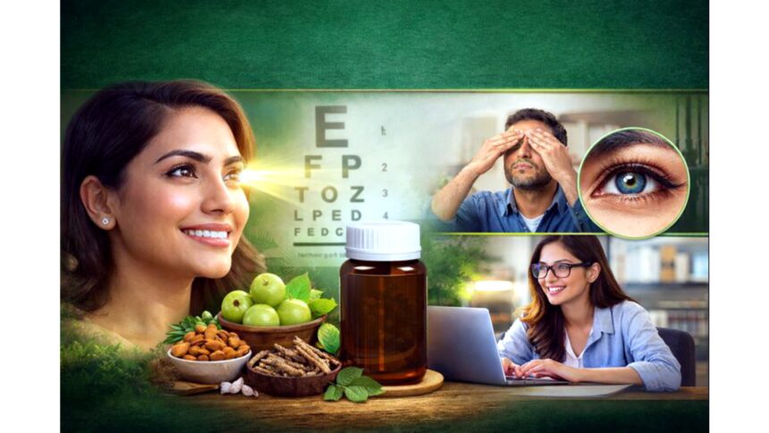 Ayurvedic eye power booster for improving eyesight and reducing eye strain naturally
