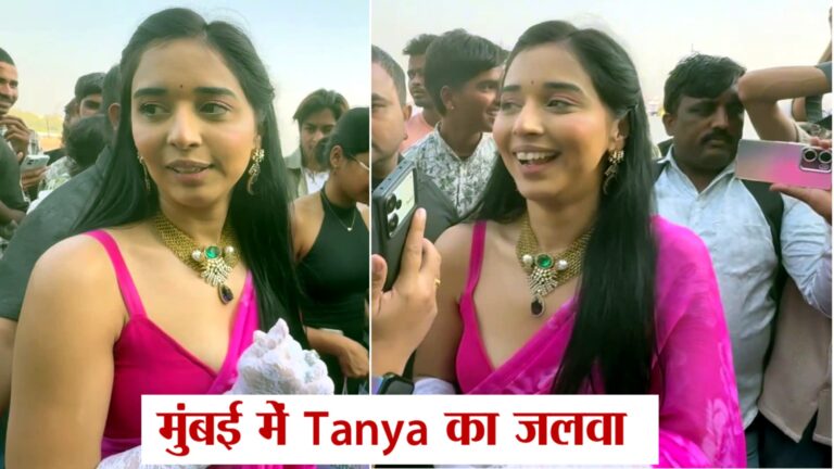 Tanya Mittal posing stylishly at Mumbai’s iconic Gateway of India with a glamorous look and confident expression.