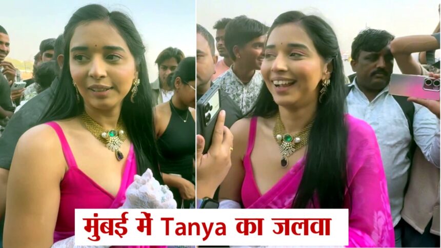 Tanya Mittal posing stylishly at Mumbai’s iconic Gateway of India with a glamorous look and confident expression.