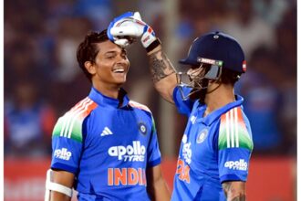 Yashasvi Jaiswal batting for Mumbai against Goa in a Vijay Hazare Trophy domestic one-day match in India