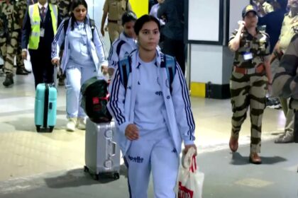 India Women and Sri Lanka Women cricket teams arrive in Thiruvananthapuram ahead of the 2nd T20I match at Greenfield International Stadium.