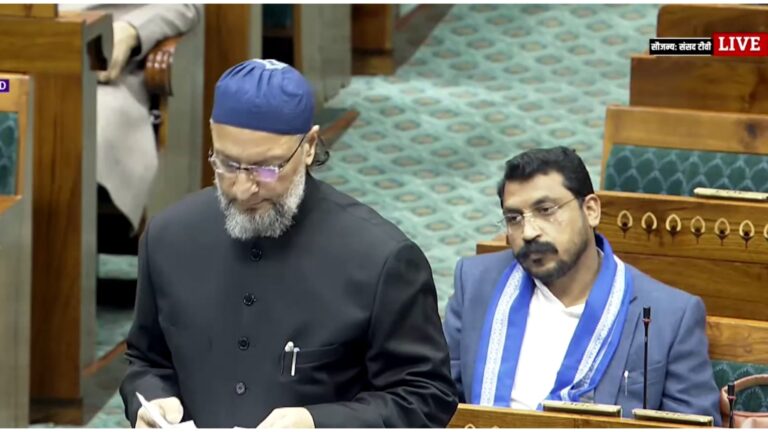 Asaduddin Owaisi speaking in Lok Sabha during SIR electoral reforms debate on 10 December 2025