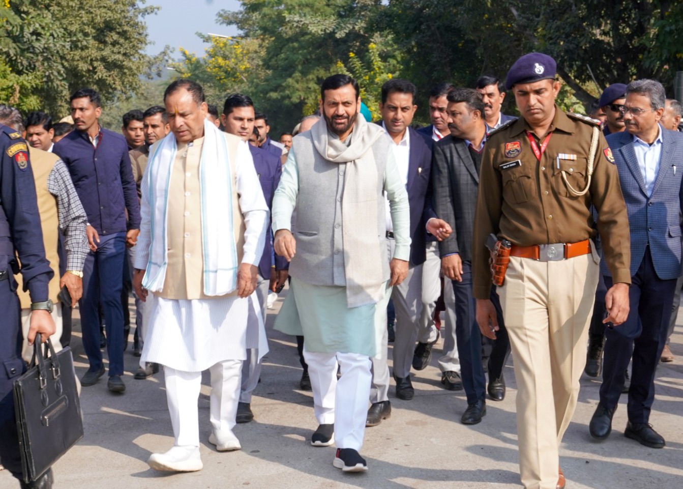 Atal Bihari Vajpayee statue unveiling at Atal Park Panchkula with Haryana CM Nayab Singh Saini and Amit Shah