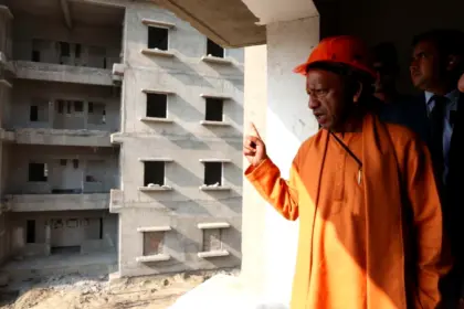 CM Yogi Reviews Major Dhyan Chand Sports University in Meerut