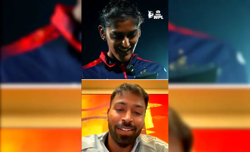 WPL 2026 मैच के बाद RCB महिला खिलाड़ी गौतमी नाइक की ऐतिहासिक फिफ्टी पर हार्दिक पंड्या का खास वीडियो संदेश