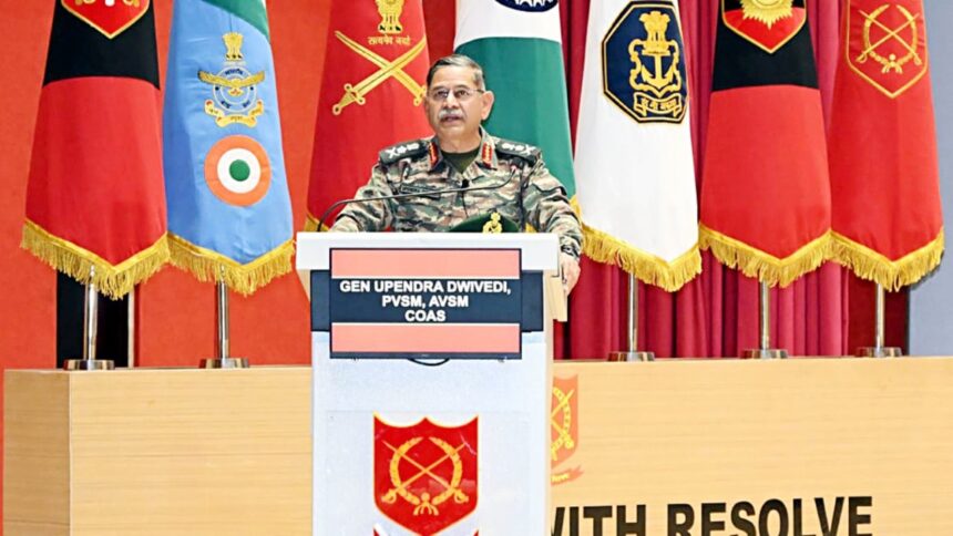 Indian Army Chief General Upendra Dwivedi during official UAE defence visit 2026